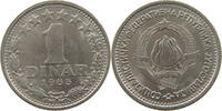 YUGOSLAVIA 1 DINAR 1965 VZ
