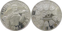 ÖSTERREICH 50 SCHILLING 1967 100 JAHRE DONAUWALZER PROOF