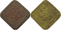 50 CENTIMES 1915 BELGIUM ALBERT I. 1909-1934 GENT SS