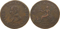 CANADA HALFPENNY TOKEN HALIFAX NOVA SCOTIA BROKE -