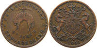 CANADA HALFPENNY TOKEN 1841 NEWFOUNDLAND RUT BROS. SS