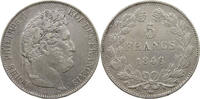 5 FRANCS 1846 W FRANCE LOUIS PHILIPPE I. (1830-1848) SS