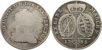 SACHSEN ALBERTINISCHE LINIE 2/3 TALER FRIEDRICH AUGUST III. 1763-1806 -