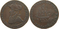 GREAT BRITAIN HALFPENNY TOKEN 1795 EARL HOWE EMSWORTH SS