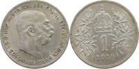 HAUS HABSBURG 1 KRONE CORONA FRANZ JOSEPH I. (1848-1916) -