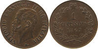 ITALY 1 CENTESIMO VITTORIO EMANUELE II. (1861-1878) -