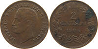 ITALY 2 CENTESIMI VITTORIO EMANUELE III. (1900 - 1946) DOBLE STRUCK 6 -