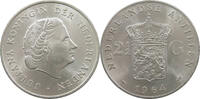 2 1/2 GULDEN 1964 NETHERLANDS ANTILLES  VZ-