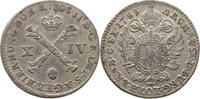 Haus Habsburg 14 Liards / Plaquette Joseph II. 1765-1790, Brüssel.Plaquette 1789 zu XIV Liards -