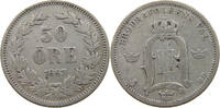 50 ÖRE 1883 SWEDEN OSCAR II. (1872-1907) S