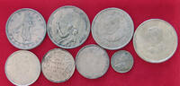 ASIA COLLECTION LOT COLLECTION LOT ASIA ALL NON SILVER FORGERIES COPIES NACHPRÄGUNGEN 8PC 114G -