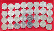 ÖSTERREICH COLLECTION LOT 10 GROSCHEN COLLECTION LOT AUSTRIA 10 GROSCHEN ALL DIFFERENT DATES 32PC 36G -