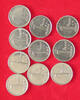 BELGIUM COLLECTION LOT 1 FRANC COLLECTION LOT BELGIUM 1 FRANC ALL DIFFERENT DATES 10PC 28G -