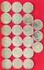 BELGIUM COLLECTION LOT 5 FRANCS COLLECTION LOT BELGIUM 5 FRANCS ALL DIFFERENT DATES 21PC 127G -