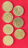 BELGIUM COLLECTION LOT 5 FRANCS COLLECTION LOT BELGIUM 5 FRANCS ALL DIFFERENT DATES 7PC 39G -