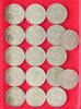 GREAT BRITAIN COLLECTION LOT 2 SHILLINGS COLLECTION LOT GREAT BRITAIN 2 SHILLINGS ALL DIFFERENT DATES 17PC 192G -