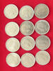 SPAIN COLLECTION LOT 5 PESETAS COLLECTION LOT SPAIN 5 PESETAS ALL DIFFERENT DATES TOP 12PC 70G -