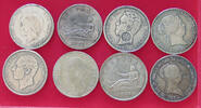 SPAIN COLLECTION LOT COLLECTION LOT SPAIN ALL NON SILVER FORGERIES COPIES NACHPRÄGUNGEN 8PC 169G -