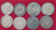 SPAIN COLLECTION LOT COLLECTION LOT SPAIN ALL NON SILVER FORGERIES COPIES NACHPRÄGUNGEN 8PC 172G -