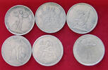 SCHWEIZ COLLECTION LOT 5 FRANCS COLLECTION LOT SWITZERLAND 5 FRANCS ALL NON SILVER FORGERIES COPIES NACHPRÄGUNGEN 6PC 106G -