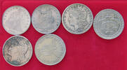 UNITED STATES OF AMERICA COLLECTION LOT DOLLAR COLLECTION LOT UNITED STATES OF AMERICA DOLLAR ALL NON SILVER FORGERIES COPIES NACHPRÄGUNGEN 6PC 124G -