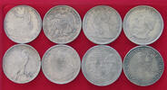 UNITED STATES OF AMERICA COLLECTION LOT DOLLAR COLLECTION LOT UNITED STATES OF AMERICA DOLLAR ALL NON SILVER FORGERIES COPIES NACHPRÄGUNGEN 8PC 144G -