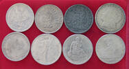 UNITED STATES OF AMERICA COLLECTION LOT DOLLAR COLLECTION LOT UNITED STATES OF AMERICA DOLLAR ALL NON SILVER FORGERIES COPIES NACHPRÄGUNGEN 8PC 151G -