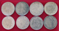UNITED STATES OF AMERICA COLLECTION LOT DOLLAR COLLECTION LOT UNITED STATES OF AMERICA DOLLAR ALL NON SILVER FORGERIES COPIES NACHPRÄGUNGEN 8PC 158G -