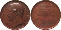 FRANCE MEDAILLE LOUIS NAPOLEON BONAPARTE (1848-1852) The opening of the Paris to Dijon railway -