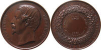 FRANCE MEDAILLE NAPOLEON III. (1852-1870) CAQUE CONCOURS UNIVERSEL AGRICOLE PARIS -