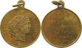FRANCE MEDAILLE VILLE DE SOLRE LE CHATEAU TIRA LA CIBLE 25 AOUT 1878 -