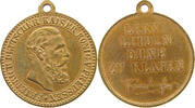 KAISERREICH MEDAILLE zum Tode Kaiser Kaiser Friedrich III. Lerne Leiden ohne zu klagen -
