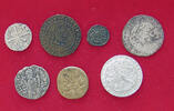 MEDIEVAL COLLECTION LOT COLLECTION LOT MEDIEVAL ALL NON SILVER FORGERIES COPIES NACHPRÄGUNGEN 7PC 21G -