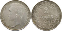 BELGIUM 2 FRANCS ALBERT I. 1909-1934 -