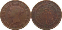 CEYLON 5 CENTS VICTORIA (1837-1901) -
