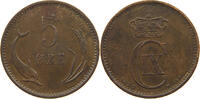 5 ÖRE 1899 DENMARK CHRISTIAN IX. (1863-1906) SS+
