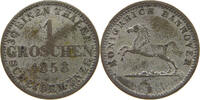 BRAUNSCHWEIG CALENBERG HANNOVER 1 GROSCHEN 1858 Georg V. (1851-1866) SS