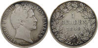 BAYERN 1 GULDEN Ludwig I. (1825-1848) -