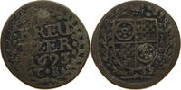 MAINZ ERZBISTUM 1 KREUZER Anselm Franz Freiherr von Ingelheim 1679-1695 SELTEN -