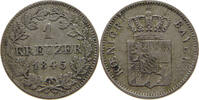 BAYERN 1 KREUZER Ludwig I. 1825-1848 WEAK STRUCK -