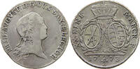 2/3 TALER 1773 SACHSEN ALBERTINISCHE LINIE Friedrich August III. 1763-1806 SS