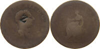 GREAT BRITAIN HALFPENNY GEORGE III. (1760-1820) COUNTERED 7 -