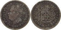 INDIA PORTUGUESE 1/8 RUPIA LOUIS I. (1861-1889) -