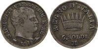 5 SOLDI 1811 M ITALY STATES Napoleon I. (1804-1814, 1815) ERROR IN DATE 1 SS
