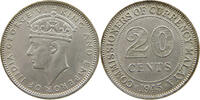 MALAYA 20 CENTS GEORGE VI. (1936-1952) -