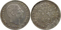 PHILIPPINES 10 CENTAVOS ALFONSO XII. (1874–1885) -