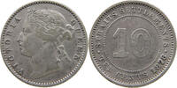 STRAITS SETTLEMENTS 10 CENTS VICTORIA (1837-1901) -