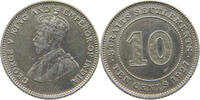 STRAITS SETTLEMENTS 10 CENTS GEORGE V. (1910-1936) -