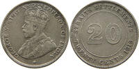 STRAITS SETTLEMENTS 20 CENTS GEORGE V. (1910-1936) -