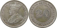 STRAITS SETTLEMENTS 20 CENTS GEORGE V. (1910-1936) -